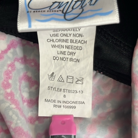 CONTOUR by BEACH SCENE Tankini Top Only Size 8 - Picture 8 of 8